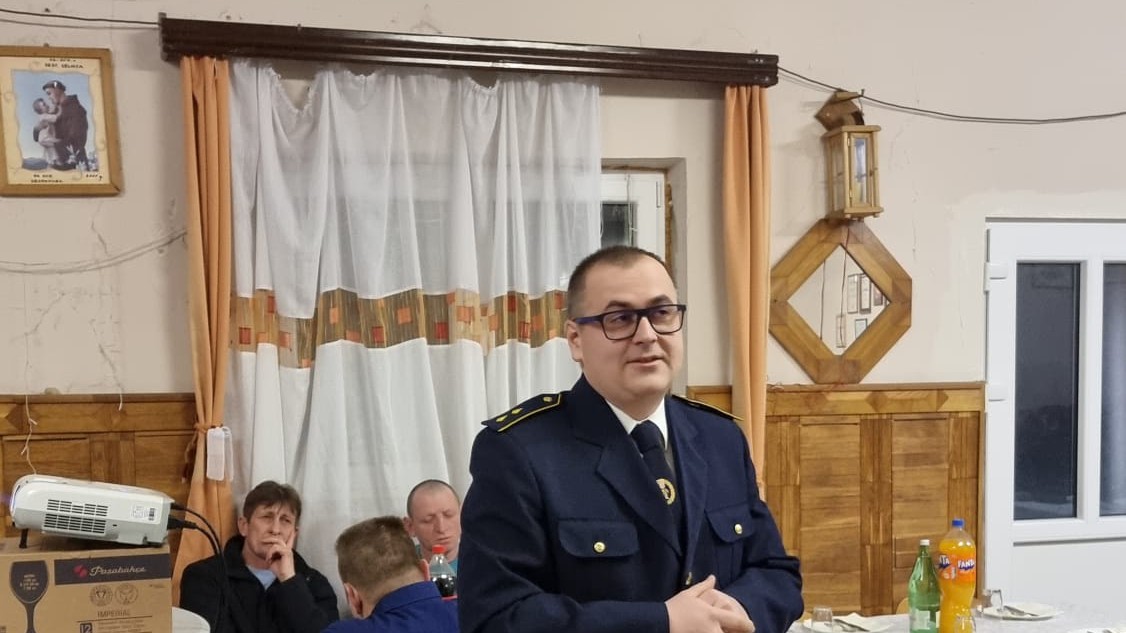 Predsjednik Vatrogasne zajednice Općine Gornja Rijeka Domagoj Šturbek na 72. skupštini DVD Dropkovec